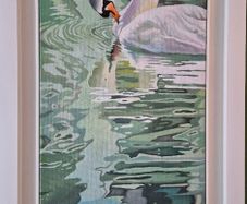 Echos of the Swan | oil painting | Framed