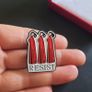 The handmades tale Resist enamel pin brooch badge Image 4