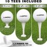 Premium Synthetic Turf Golf Hitting Mat | Heavy Duty Rubber Base Golf Practice Mat | Come with 1 Rubber Tee and 9 Plastic Tees Image 2