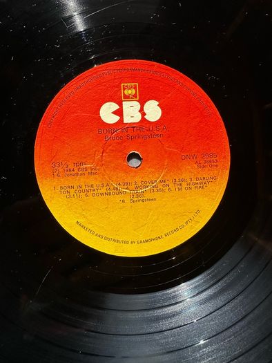 Bruce Springsteen. Born in the USA in vg condition