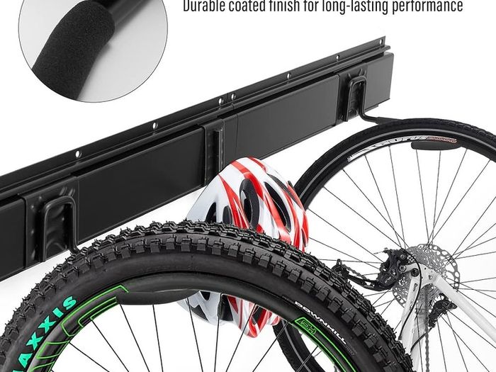 NEW SALE | Bike Wall Rack for 4 Bicycles + 2 Helmets,Bike Storage Wall Mount Hanger,Adjustable for Garage or Home, Vertical Cycling Hanger, Holder for Road Bicycles