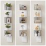 5-Tier Corner Shelf, Display Floating Shelf in Living Room, Study, Kitchen, Bedroom, for Plants, CDs, Decorations, Modern, Cloud White Image 5
