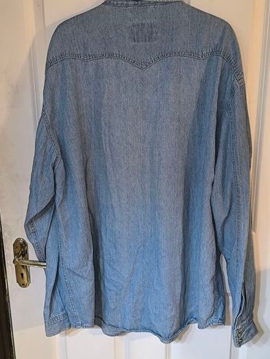 Vintage Mc carthy pearl snap denim shirt size XL
