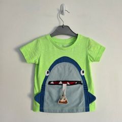3-6m, Next Baby Boy Shark Zipper Mouth Interactive T-Shirt
