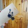 Vintage Style Earrings with Sapphire Like Stones Image 3