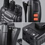 2Pcs Rechargeable Walkie Talkies Long Range 2 Way Radio + Original Earpieces Walky Talky 16CH Single Band Supports VOX LED Light Voice Prompt for Biking and Hiking (FREE POSTAGE) Image 4