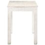 Dining Table White 120x60x76 cm Solid Mango Wood Image 4
