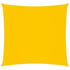 Sunshade Sail Oxford Fabric Square 7x7 m Yellow