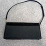 M&S Black Leather Clutch Image 2