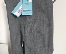 Grey School Trousers M&S 2 Pack