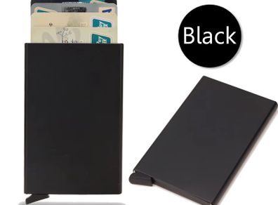 Rfid Credit Card Holder Men Thin Slim Mini Minimalist Wallets Luxury Metal Bank ID Cardholer Case Wallet for Men Carteras Choice