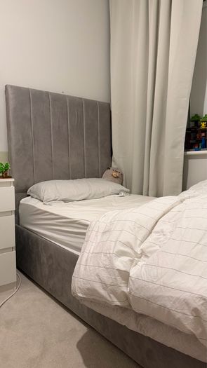 single bed grey