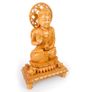 60cm White Kadamb Wood Buddha Statue - Hand-Carved from India Image 4