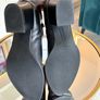 Black Leather Block Heel Ankle Boots Size UK 4 / EU 37 Image 10