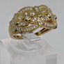 Diamond Heart Ring in 18K Rose Gold Vermeil Plated Sterling Silver Image 3