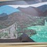 Lovely Expiations Artwork ((theme Of Water )) By Sizle Mahon,oil Painting On Canvas Framed With Glass Frame . Image 7