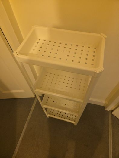 IKEA Plastic Shelf Bathroom Unit