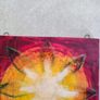 The sun 30.5 X 30.5 Cms Oil On Board Composition Abstraite Multicolore Image 9