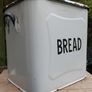 Vintage 1940's enamel bread bin. Image 5