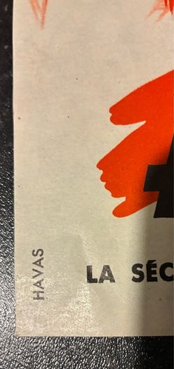 Original 1950's French Industrial Safety Poster