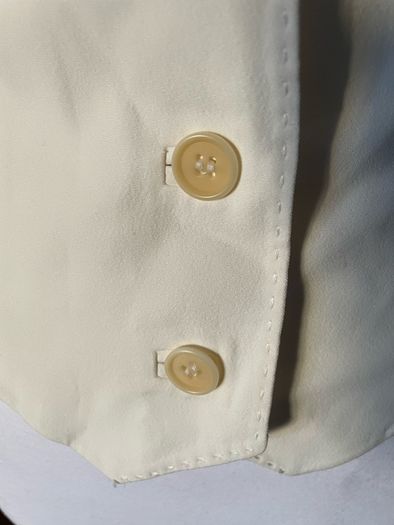 Waistcoat halterneck top  Karen Millen elegant occasion cream size 10