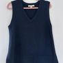 Seasalt Cornwall blue wool vest Image 2