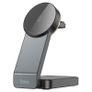 Hoco CQ3 Noble Foldable 3-In-1 Magsafe Wireless Fast Charger Black Image 2