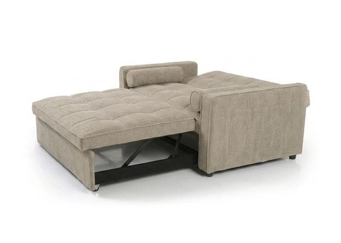 Small Beige Sofa Bed  Only 118cm Wide