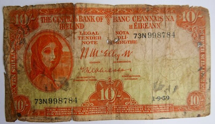 The Central Bank of Ireland, Lady Lavery, Ten Shilling