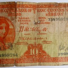 The Central Bank of Ireland, Lady Lavery, Ten Shilling