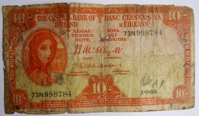 The Central Bank of Ireland, Lady Lavery, Ten Shilling