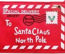 Santa Christmas letter envelope