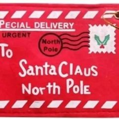 Santa Christmas letter envelope
