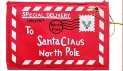 Santa Christmas letter envelope