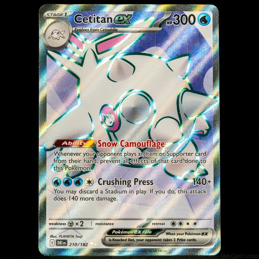 Cetitan EX 210/182 Full Art Ultra Holo Rare Destined Rivals Pokemon Card SV