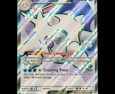 Cetitan EX 210/182 Full Art Ultra Holo Rare Destined Rivals Pokemon Card SV
