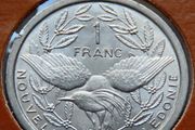 New Caledonia (Overseas France) 1977 Coin Stamp cover BUNC Kagu bird