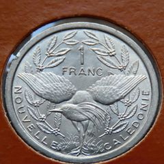 New Caledonia (Overseas France) 1977 Coin Stamp cover BUNC Kagu bird