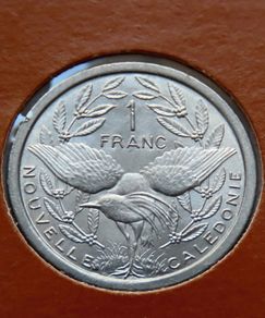 New Caledonia (Overseas France) 1977 Coin Stamp cover BUNC Kagu bird
