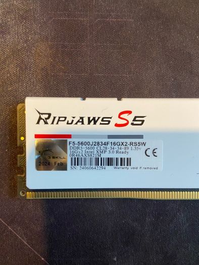 G.skill Ripjaws S5 DDR5 16gb 5600MHz Cl28