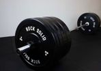 Olympic Barbell & 100kg Bumper Plates (new)