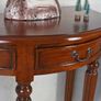 Solid Mahogany Console Table Semi-circular half moon Telephone Table Image 5