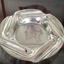 Rare Old Hall Mid-Century Stainless Steel Designer Ash Trays or Pin Dishes. Image 2
