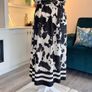 Brand New Virgo Boutique Cow Print Striped Midi Dress - Size XL (UK 14-16 / EU 42-44) Image 7