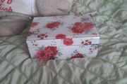 floral glass jewellery box