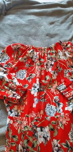 Red Floral Dress