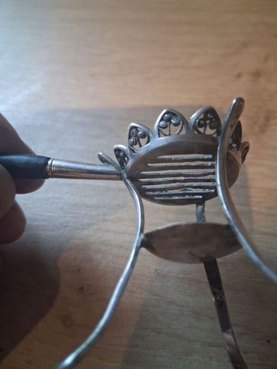 19th Century Sterling Silver Minature Tripod