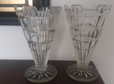 vintage decco style glass vases