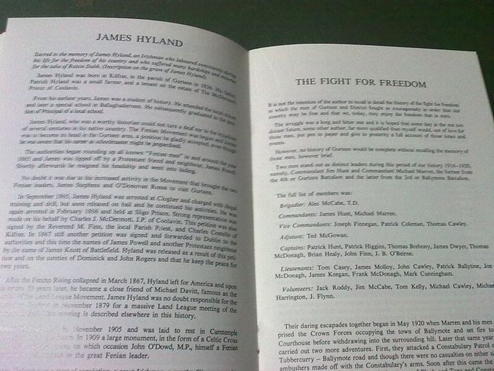 The history of Gurteen Ireland Irish Sligo local history