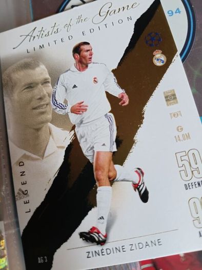 Zinedine Zidane Arts of the Game Limited Edition Topps Real Madrid Card